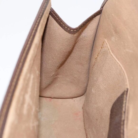 GUCCI GG Supreme Web Sherry Line Clutch Bag PVC Beige Red - Picture 15 of 16